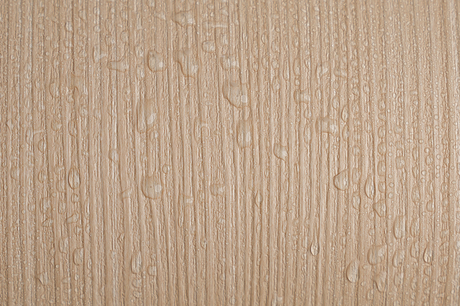 Bedruckte Dekorfolie aus PVC mit heller Holzmaserung